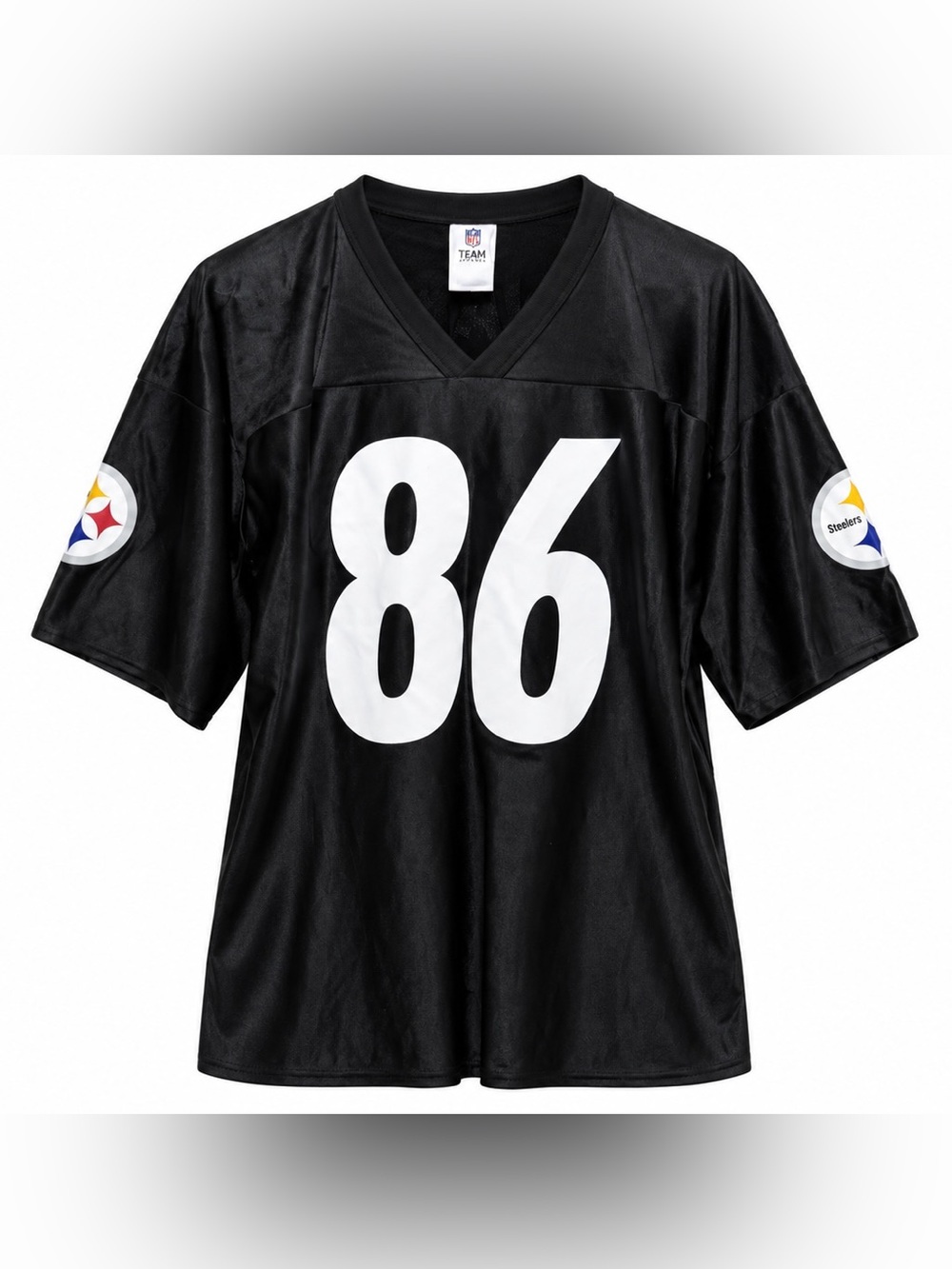 Hines Ward #86 Pittsburgh Steelers NFL Team Apparel Black Jersey Men’s 2XL HOF